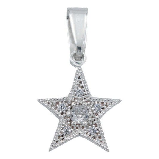 Dije Estrella Zirconias Espacio Mujer Regalo Plata 925