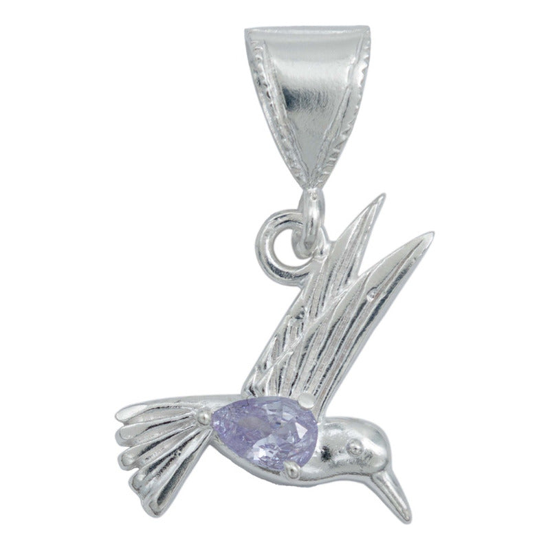 Dije Colibri Zirconia Amor Regalo Primavera Plata 925