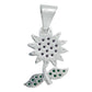 Dije Flor Primavera Zirconia Mujer Amor Regalo Plata 925