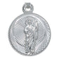 Medalla Doble Vista Diamantada San Judas Virgencita Plata925