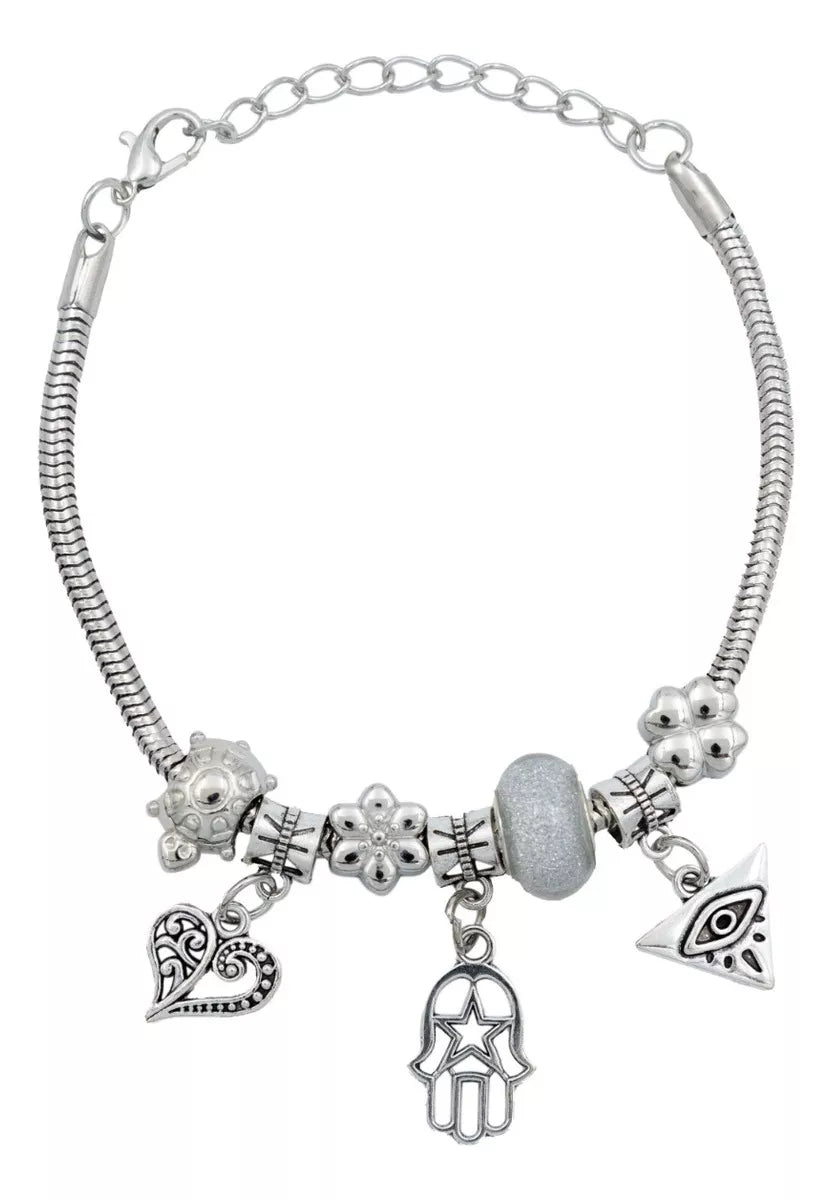 Pulsera Ajustable Charms Cadena Serpiente Regalo Mujer