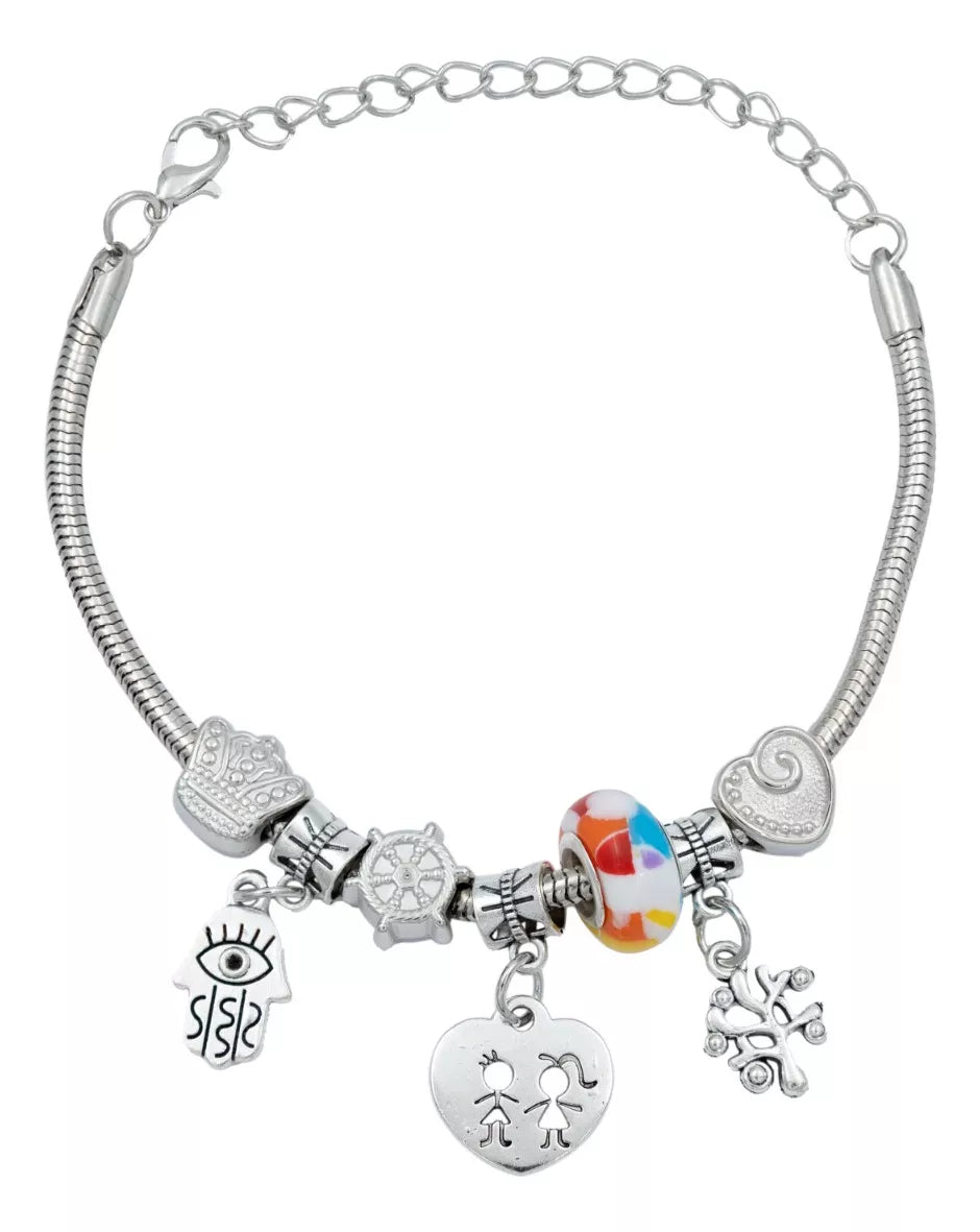 Pulsera Ajustable Charms Cadena Serpiente Regalo Mujer